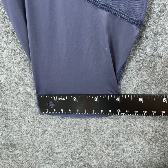 Lululemon Fresh in Mesh Leggings Women's 6 Navy Blue Mesh 25" Athletic - Picture 6 of 9